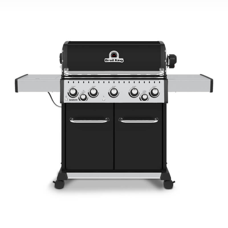 Broil King Baron 590 PRO Black 5-Burner Gas Grill With Rotisserie & Side Burner