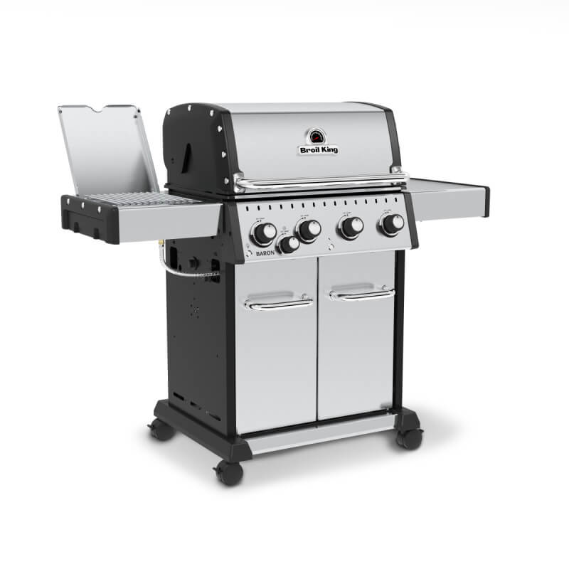 Broil King Baron S 440 PRO IR 4-Burner Gas Grill | Double Door Cart Storage