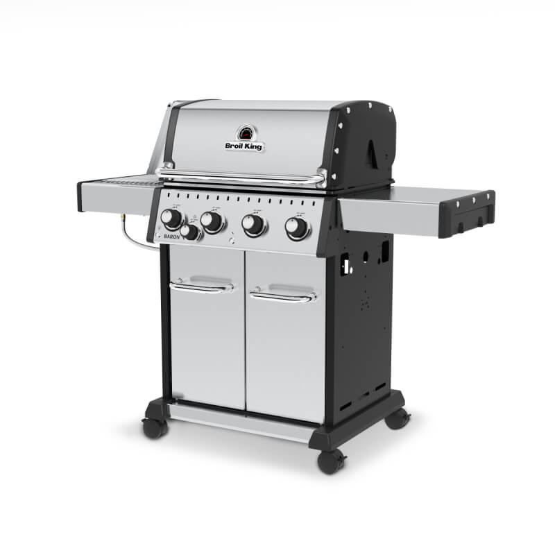 Broil King Baron S 440 PRO IR 4-Burner Gas Grill | Deluxe Cart 