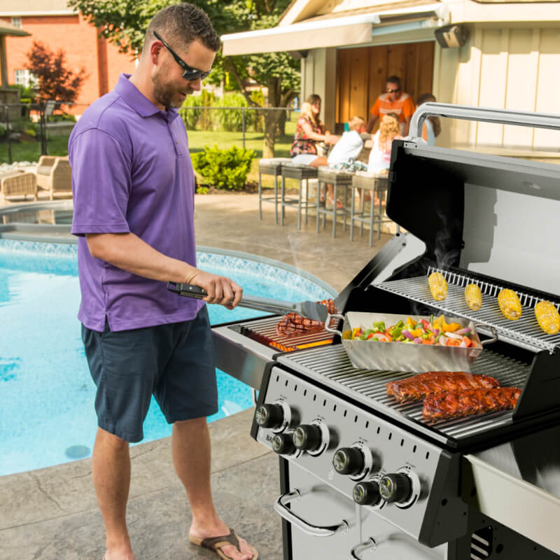 Broil King Baron S 490 PRO IR 4-Burner Gas Grill | Shown on Patio Grilling