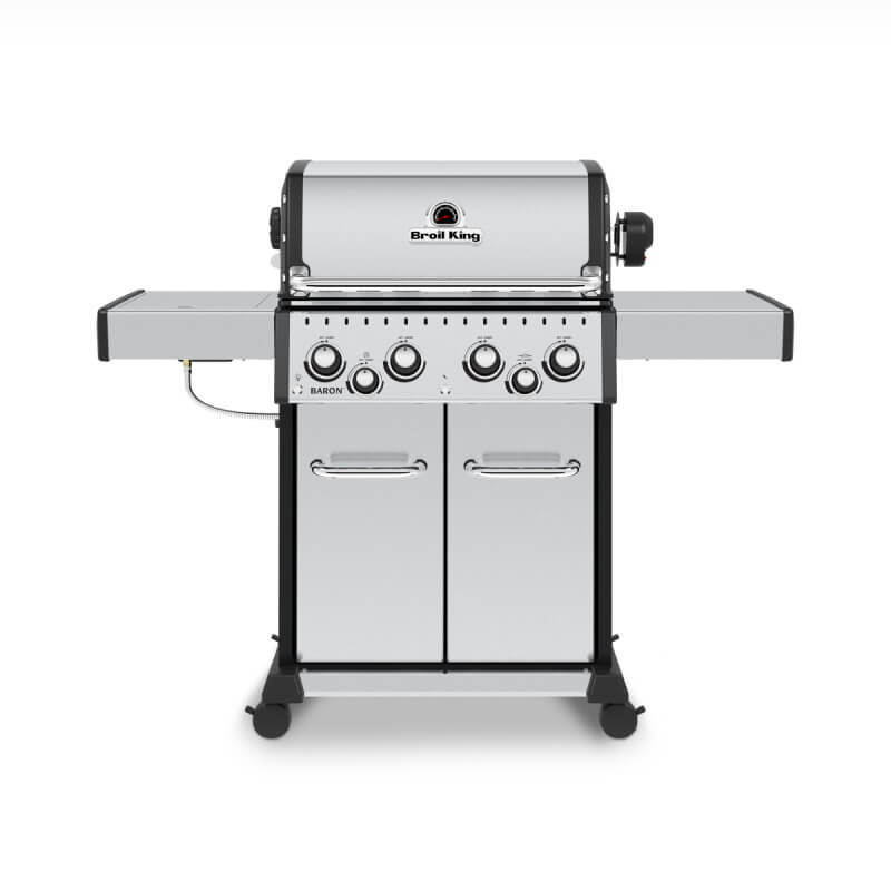 Broil King Baron S 490 PRO IR 4-Burner Gas Grill With Rotisserie & Infrared Side Burner