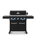 Broil King Baron Shadow 590 PRO Black 5-Burner Gas Grill With Rotisserie & Side Burner