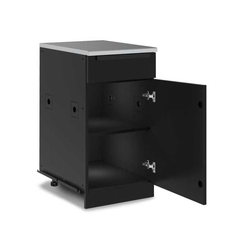 Broil King Door with Drawer Cabinet in Black | Interior Shelf