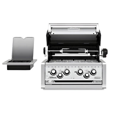 Broil King Imperial 490 4-Burner Built In Gas Grill with Opened Hood