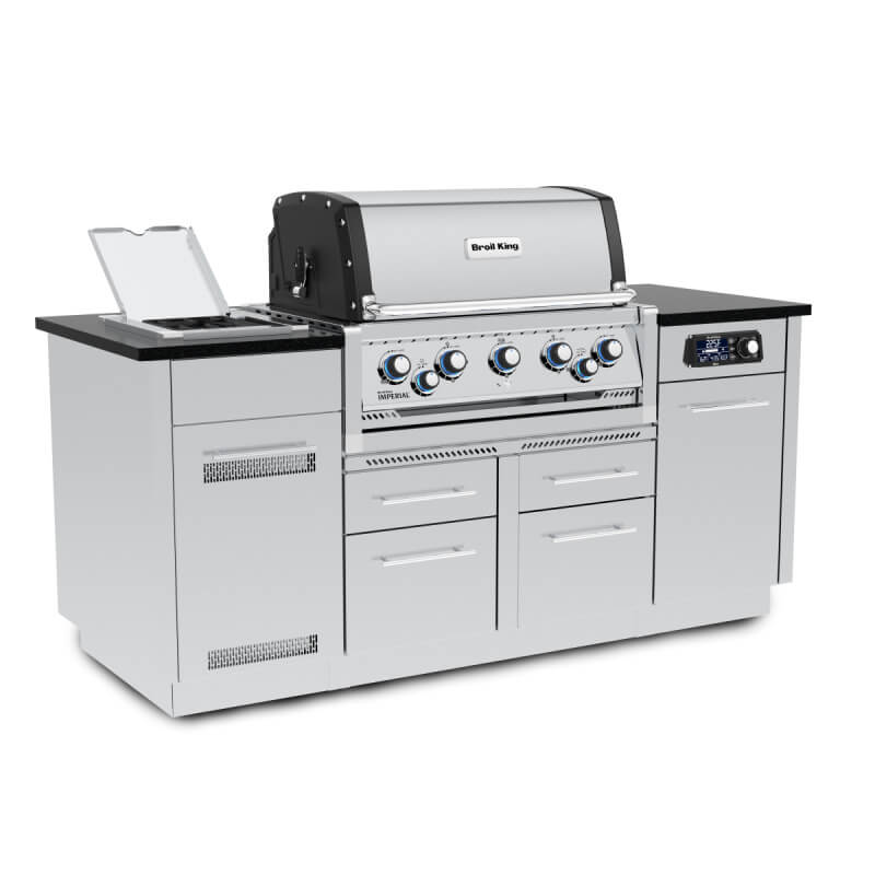 Broil King Imperial QS 590i 5-Burner Gas Grill Center | Includes Side Burner