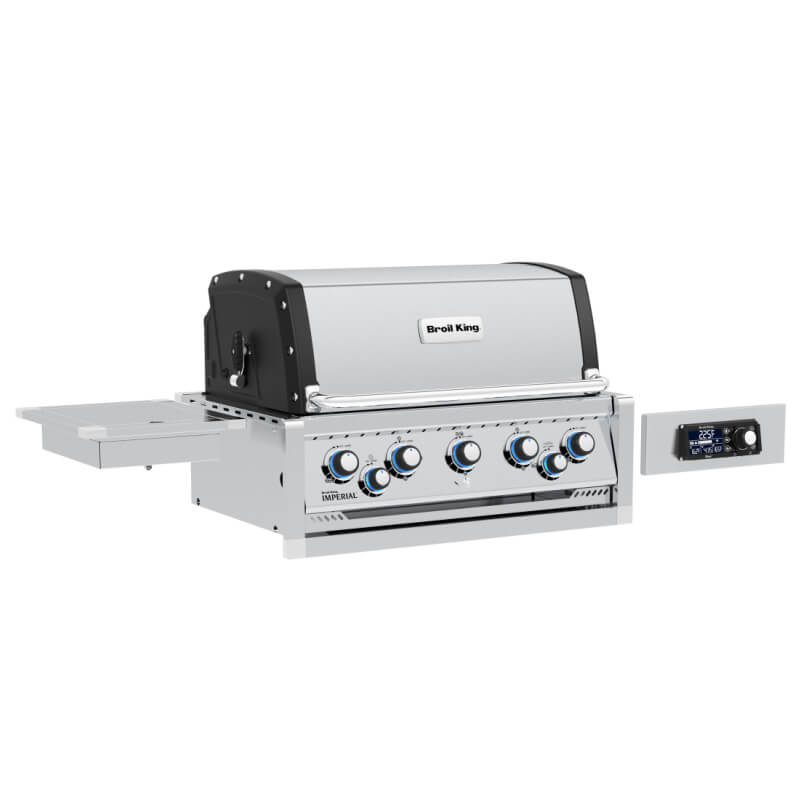 Broil King Imperial QS 590 5-Burner Built In Gas Grill | Blue Backlit Gas Knobs