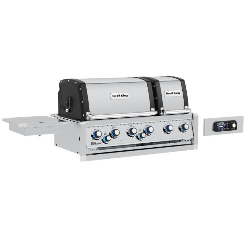 Broil King Imperial QS 690 6-Burner Built In Gas Grill | Shown with Side Burner