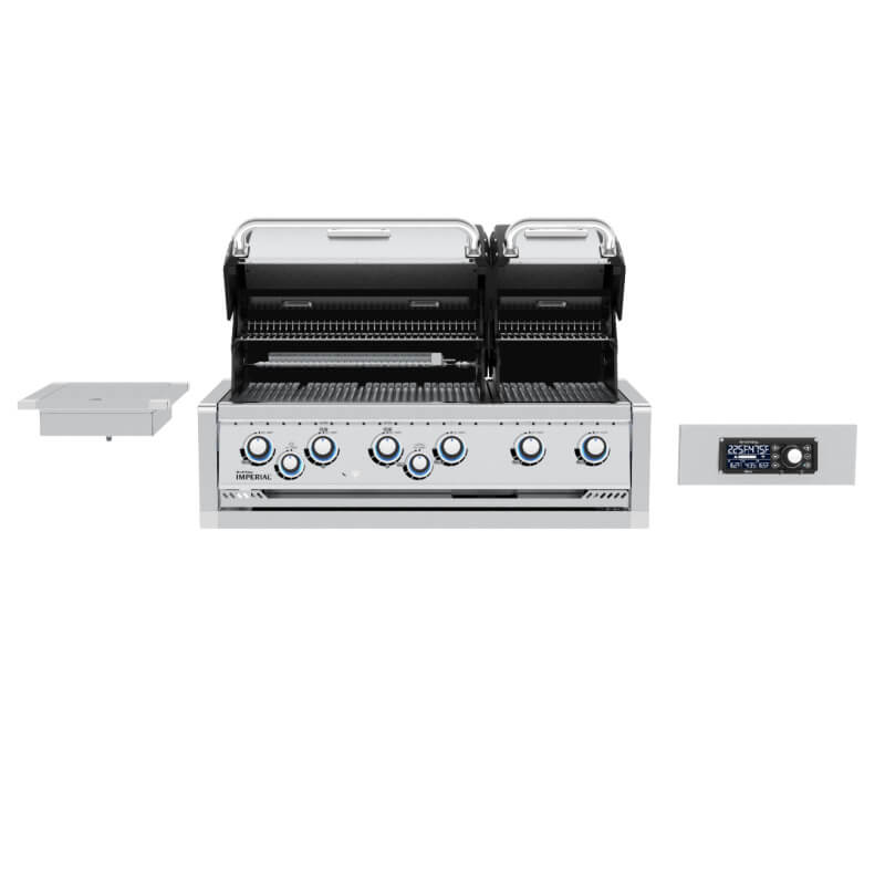 Broil King Imperial QS 690 6-Burner Built In Gas Grill | Rotisserie Kit and Burner