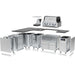 Broil King 70 x 111-Inch Outdoor Kitchen Island | 304 Stainless Steel Cabinet Layout