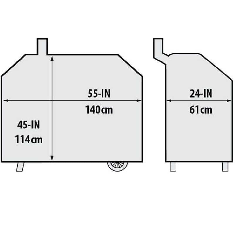 Broil King Pellet Grill Cover | Dimensions