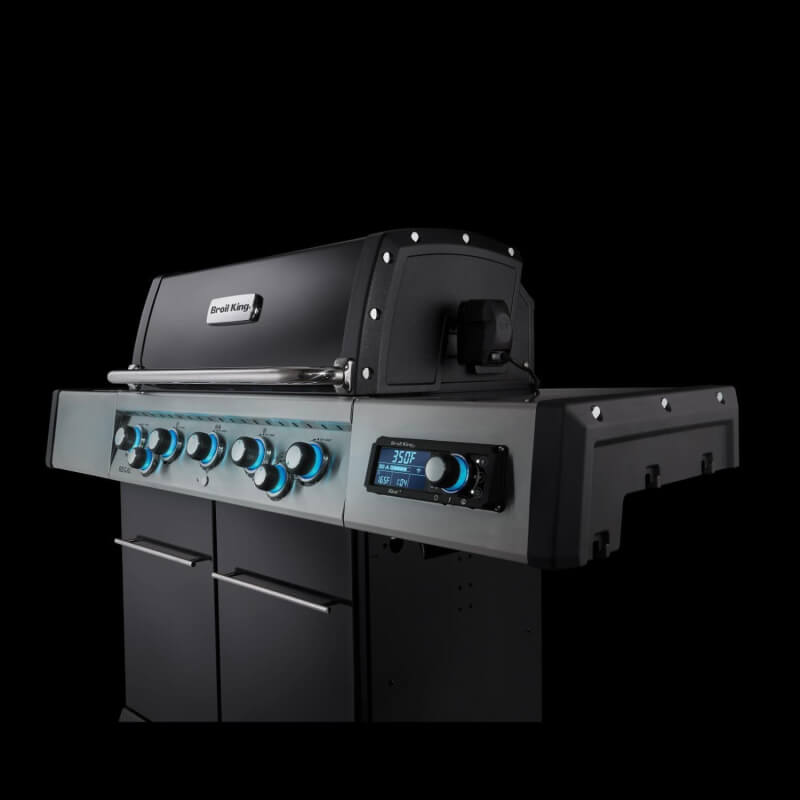 Broil King Regal Q 590 Pro IR Gas Grill | Blue Gas Knobs