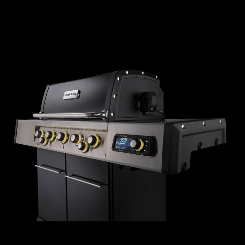 Broil King Regal Q 590 Pro IR Gas Grill | Yellow Gas Knobs