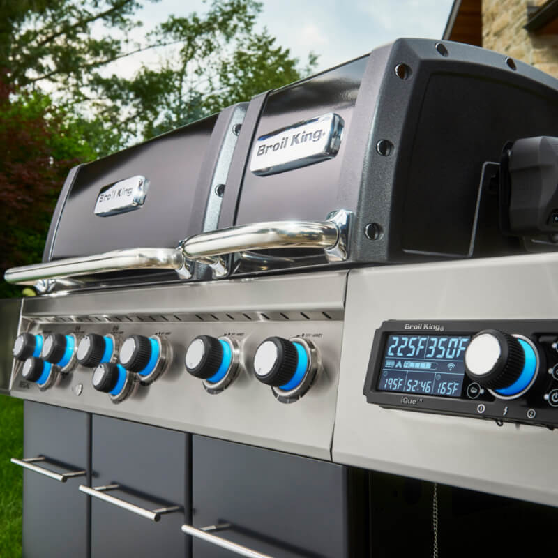 Broil King Regal Q 690 Pro IR Gas Grill | Touchscreen Close Up