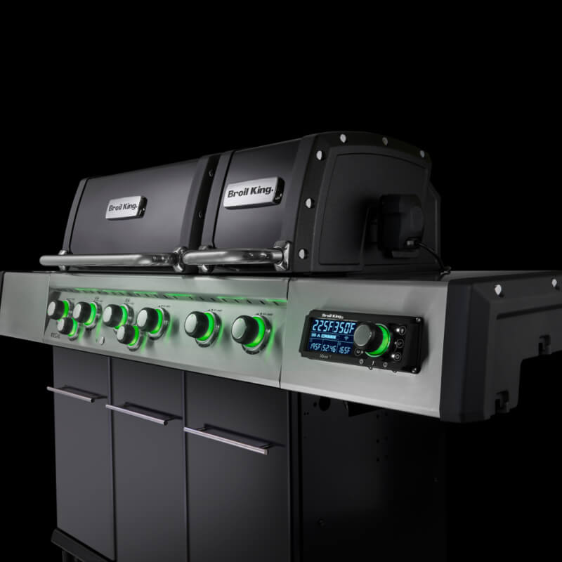 Broil King Regal Q 690 Pro IR Gas Grill | Green Control Lights