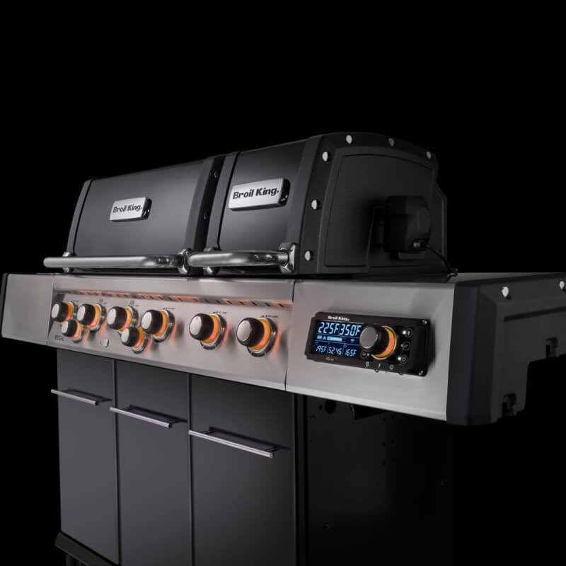 Broil King Regal Q 690 Pro IR Gas Grill | Orange Control Lights