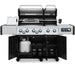 Broil King Regal Q 690 Pro IR Black Gas Grill | Deluxe Cart w/ Propane Tank Slide Out Tray