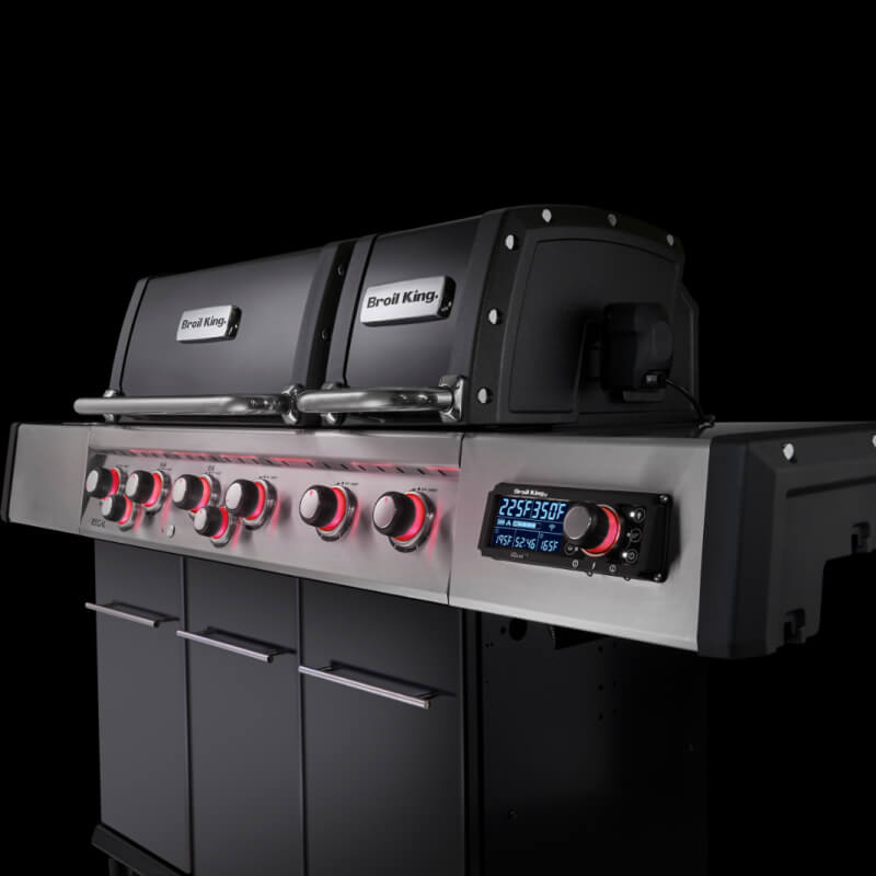 Broil King Regal Q 690 Pro IR Gas Grill | Red Control Lights