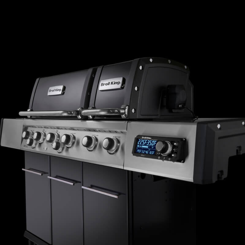 Broil King Regal Q 690 Pro IR Gas Grill | White Control Lights