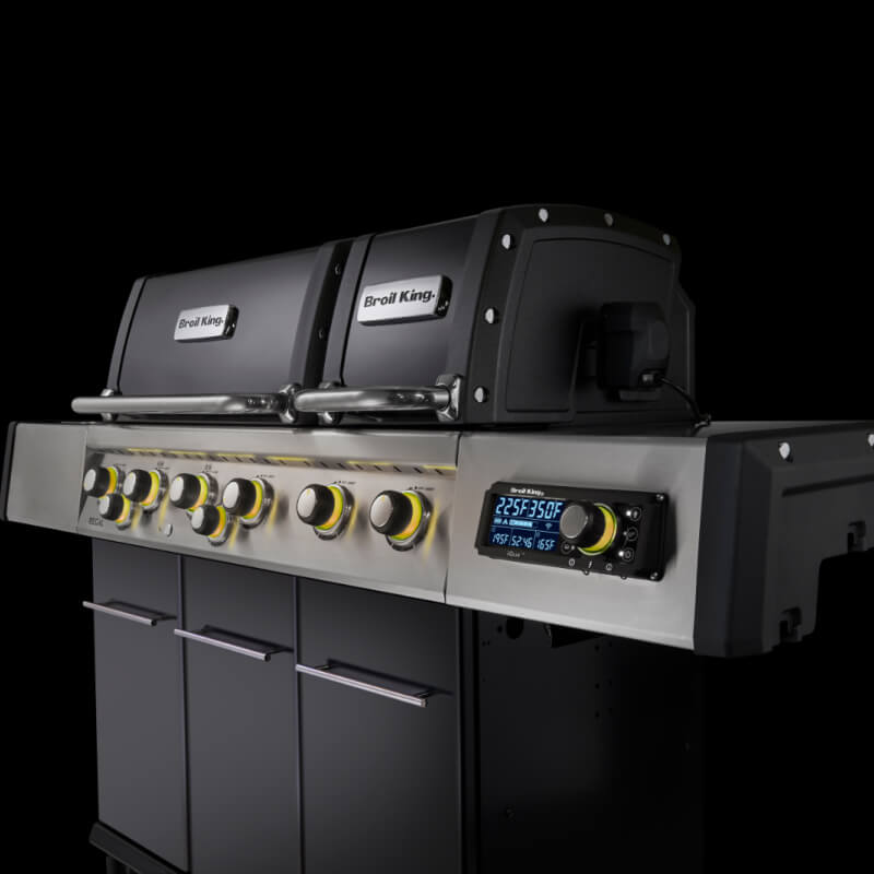 Broil King Regal Q 690 Pro IR Gas Grill | Yellow Control Lights