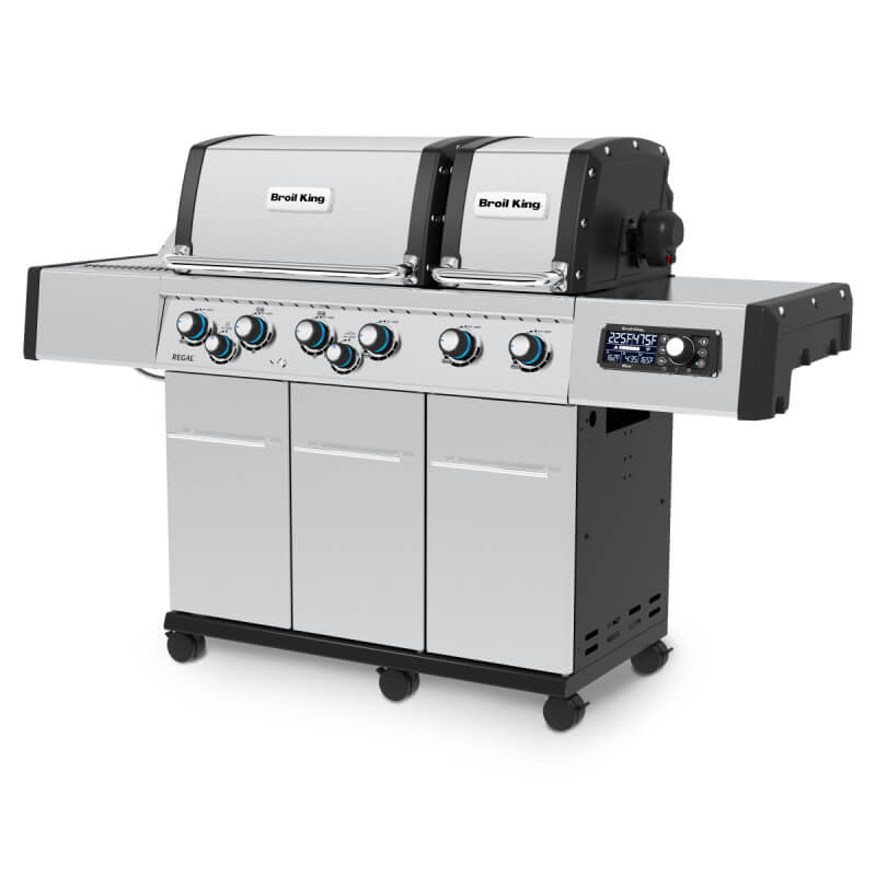 Broil King Regal Q 690 Pro IR Gas Grill - Stainless Steel Digital Touchscreen