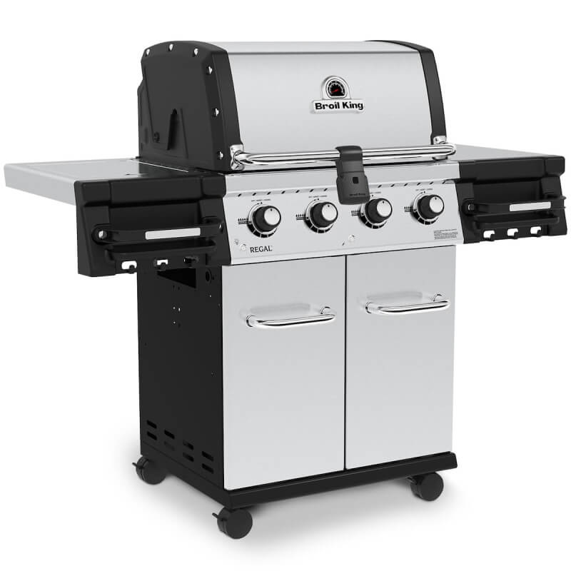 Broil King Regal S 420 PRO 4-Burner Gas Grill | Deluxe Grill Cart