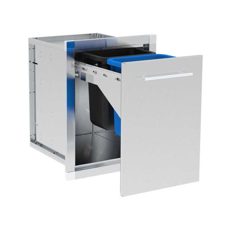 Broil King Stainless Steel Trash Drawer | Two Bin Holder