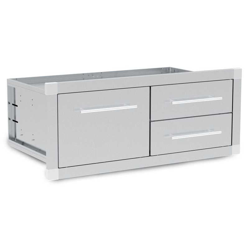 Broil King Stainless Steel Enclosed Triple Drawer Combo