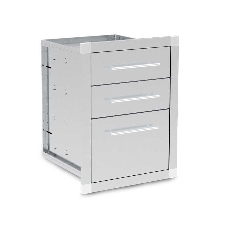 Broil King Triple Drawer | Enclosed Cabinet Design
