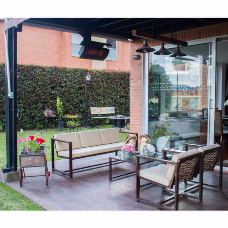 Bromic Heating Tungsten 500 Smart-Heat Gas Heater | Ceiling Mounted on Patio