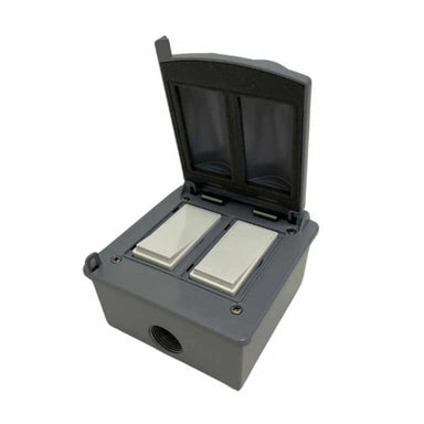 Bromic Heating Affinity Manual Outdoor Dual 20 AMP Switch - 120C-277V - BH3130082