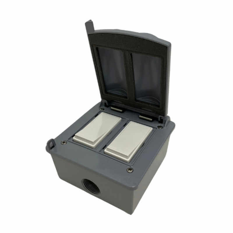 Bromic Heating Affinity Manual Outdoor Dual 20 AMP Switch - 120C-277V - BH3130082