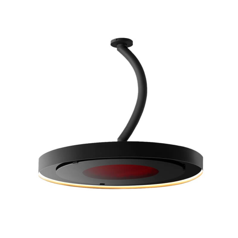 Bromic Eclipse 2900 Watt Electric Heater & Light | 24" Curved Pole  Ceiling Mount