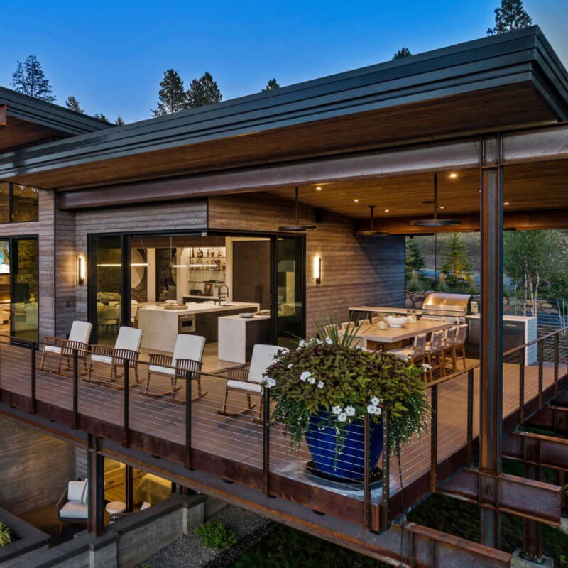 48-Inch Ceiling Mount Shown At Outdoor Kitchen 