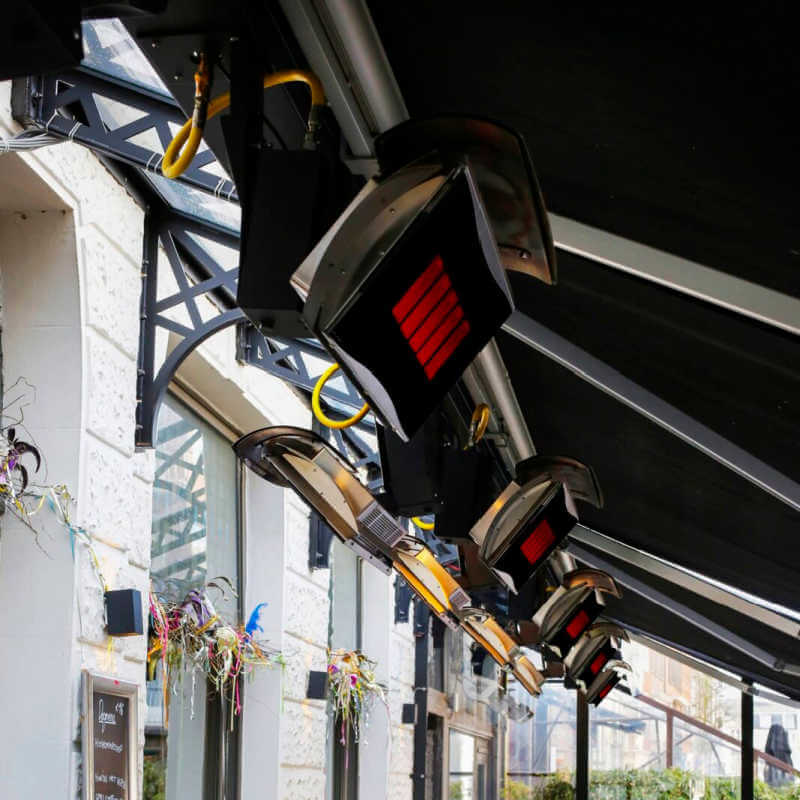 Bromic Platinum 500 Gas Heater | Side View