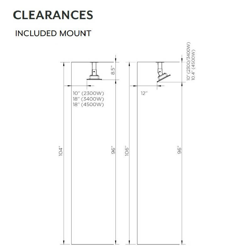  Bromic Platinum Electric Heater | Ceiling Clearance