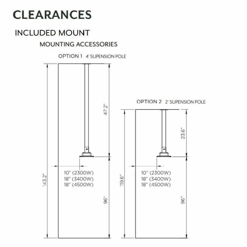 Bromic Platinum Electric Heater | Susotension Pole Cleatance