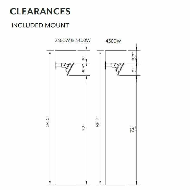  Bromic Platinum Electric Heater | Wall Mount Clearance