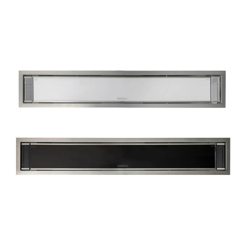 Bromic Platinum Electric Heater Low Clearance Ceiling Recessed Kit | Shown with Vents Installed