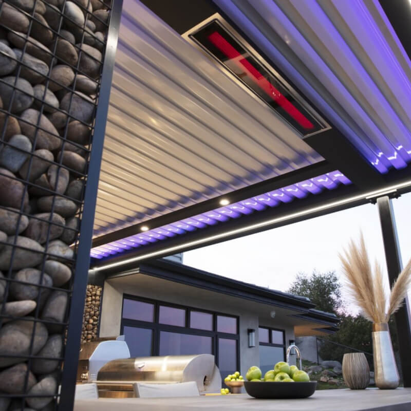 Bromic Heating Platinum Electric Heater | Installed in Outdoor Kitchen