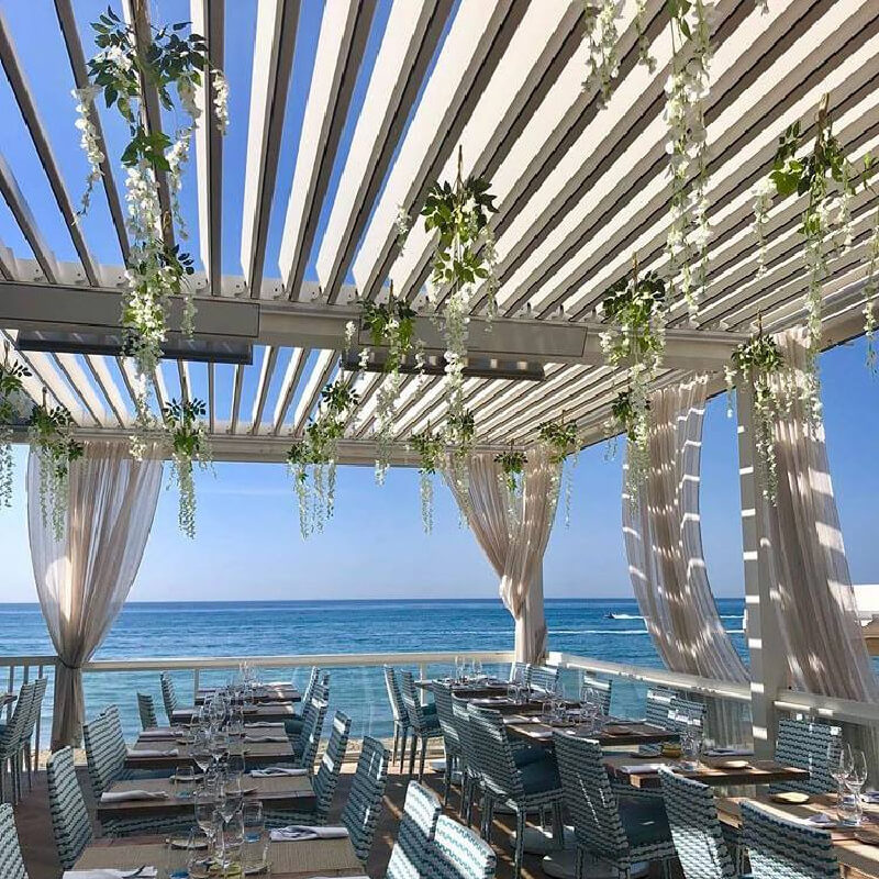 Bromic Platinum Marine Grade Electric Heater at Waterfront Restaurant