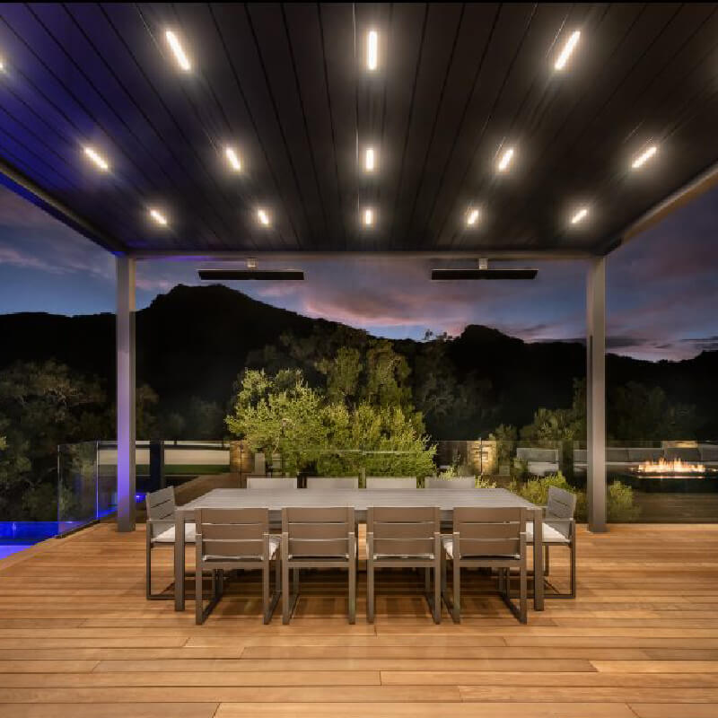 Bromic Platinum Series Tube Suspension Kit | Mounted on Pool Patio