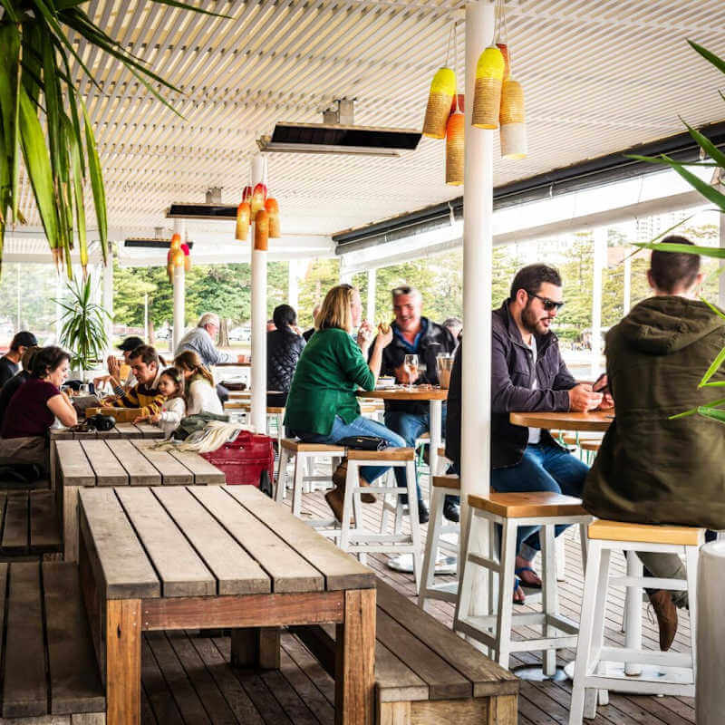 Bromic Platinum Series Tube Suspension Kit | Mounted At Restaurant