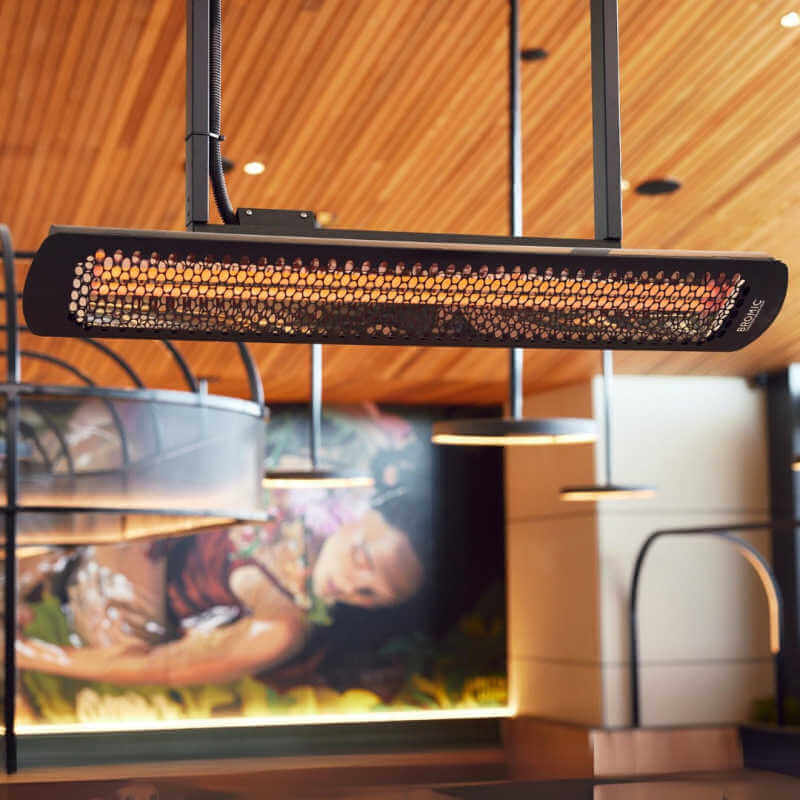 Bromic Tungsten Electric Heater | Mounted With Ceiling Extension