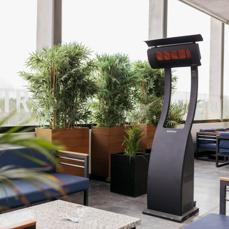 Bromic Tungsten Portable Freestanding Heater | Black Finish