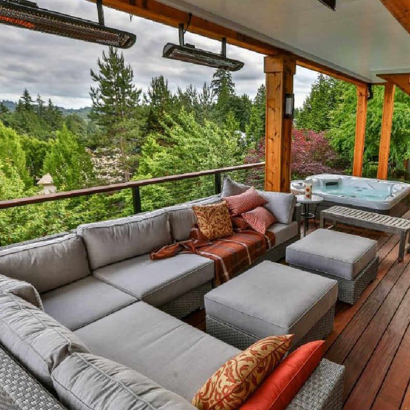 Bromic Suspension Pole Kit For Tungsten Electric Heaters | Mounted on Deck