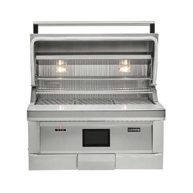 Coyote Wood Pellet Grill | Sealed Gasket Grill Hood