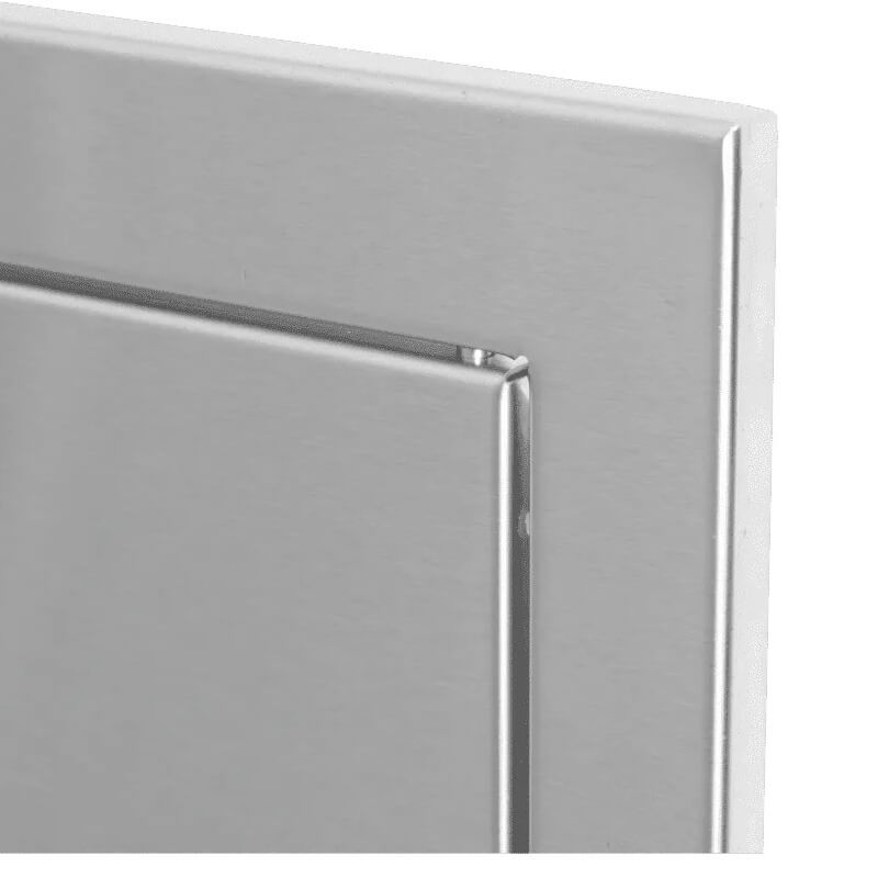 Bull 18 Inch Vented Stainless Steel Single Vertical Access Door With Reveal | 1/2-Inch Raised Mounting