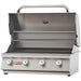 Bull 26038 Outlaw 30 Inch 4 Burner Built-In Gas Grill Hood Open Angled View