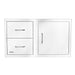 Bull 30 Inch Stainless Steel Access Door & Double Drawer Combo With Reveal | 304 Stainless Steel Construction