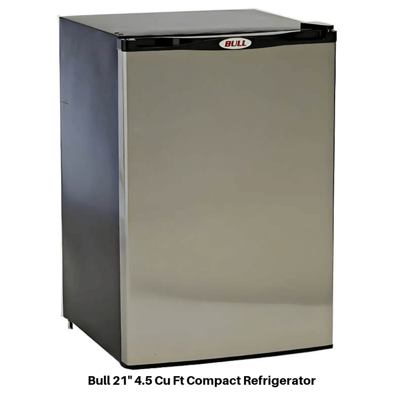 Bull 8 Ft BBQ Grill Island | 20 Inch 4.5 Cu Ft Refrigerator